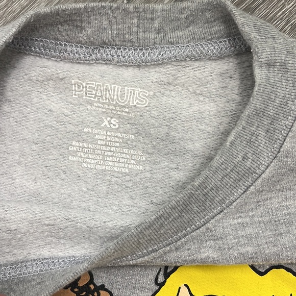 Peanuts Gang graphic pullover crewneck sweater sweatshirt - Picture 2 of 5